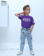 شلوار جین مام استایل طرح گربه