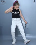 شلوار جین مام استایل سفید
