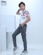 شلوار جین مام استایل تکه دوزی